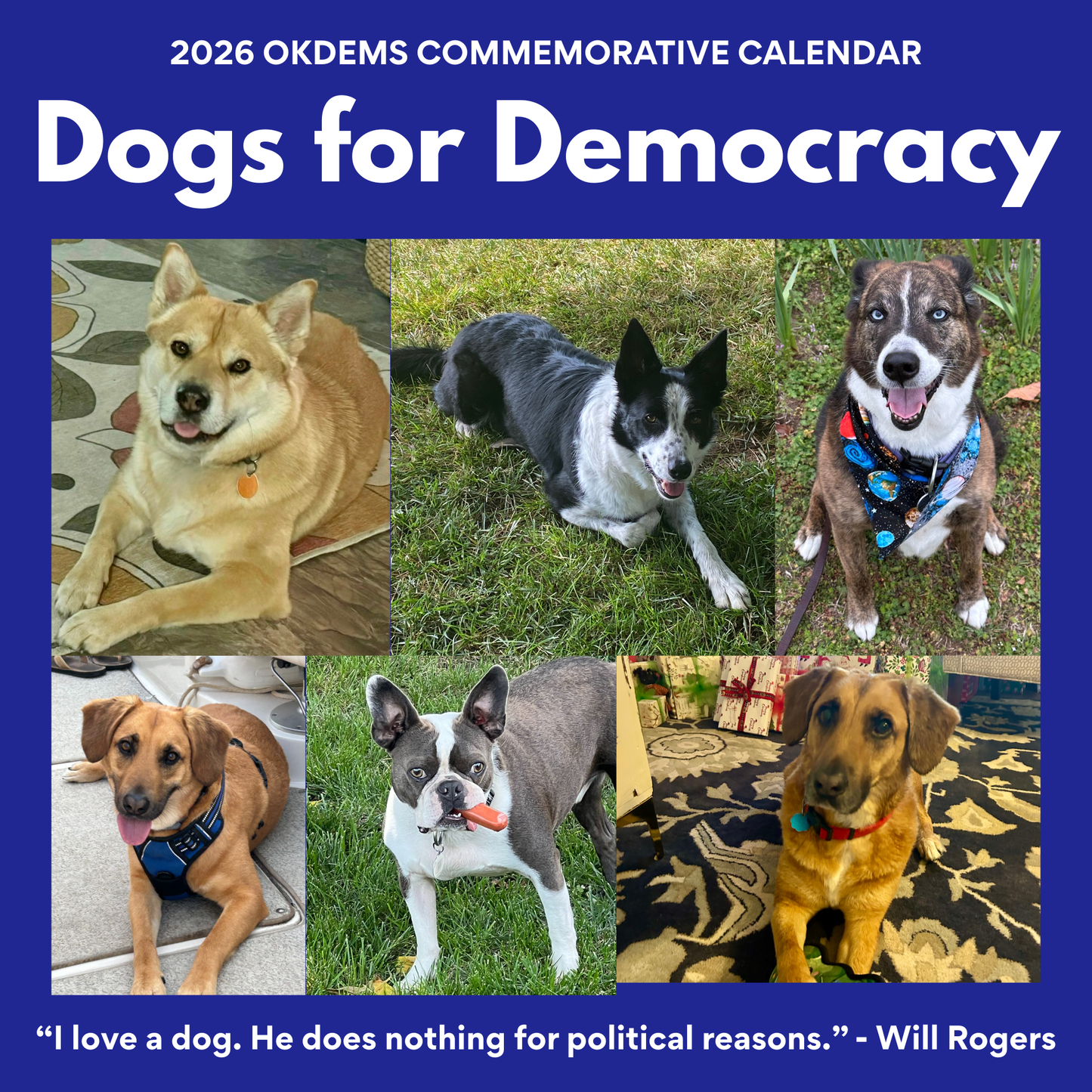 Dogs for Democracy 2026 Calendar