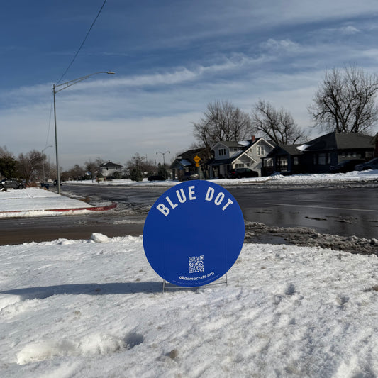 Blue Dot Yard Sign