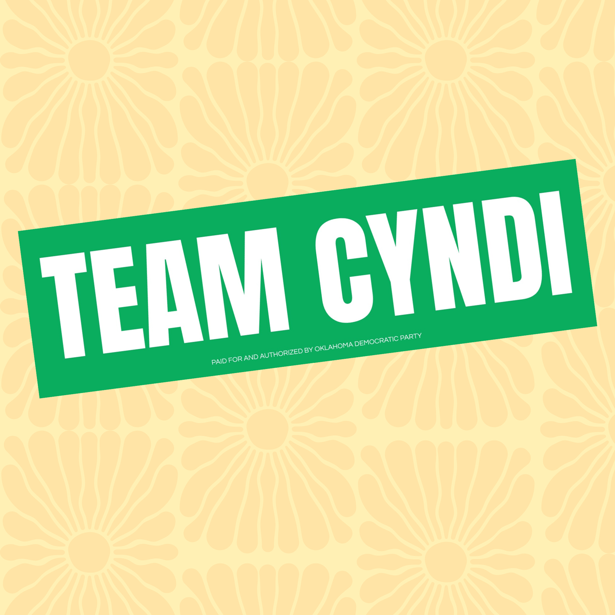 TEAM CYNDI Bumper Sticker