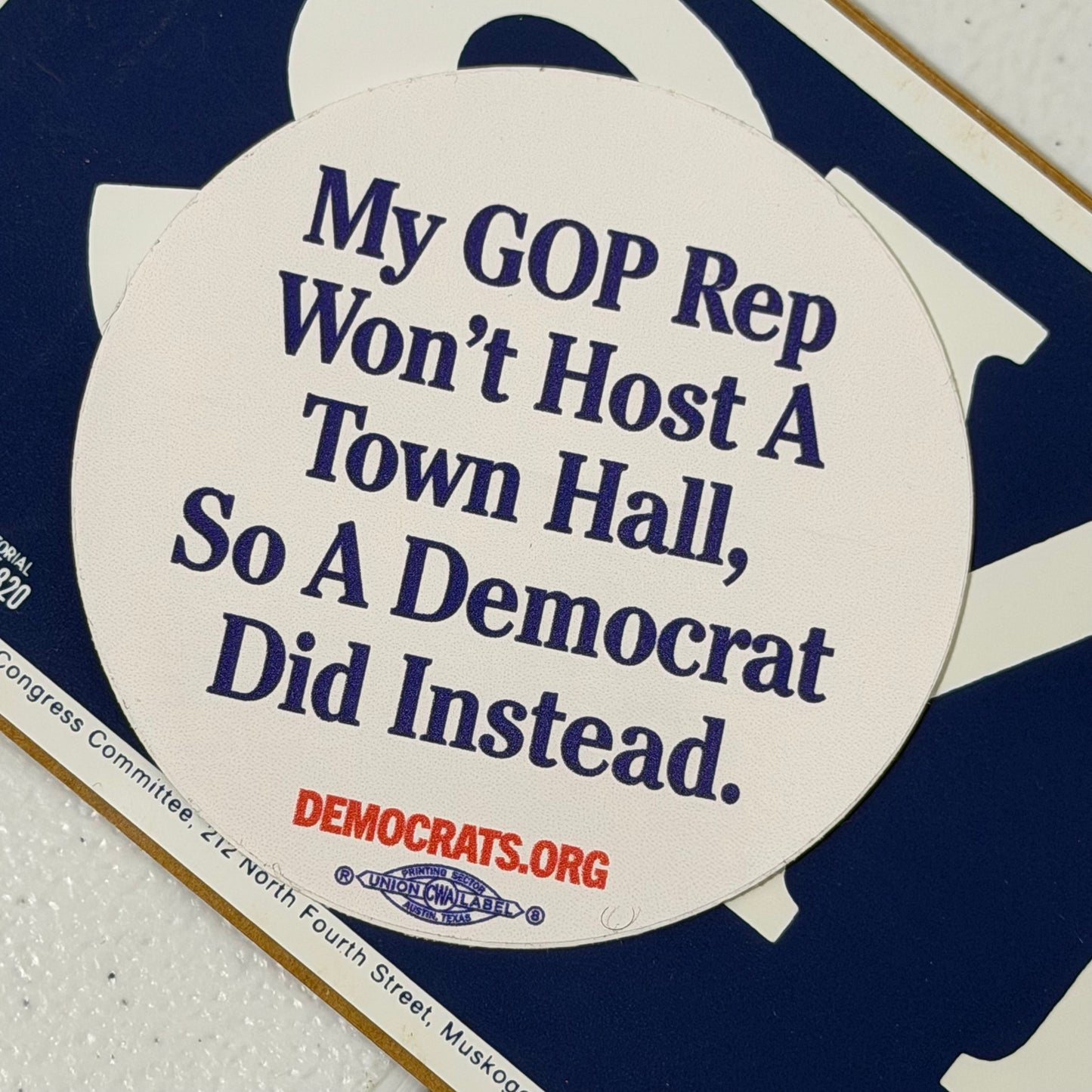 A Democrat Did Sticker