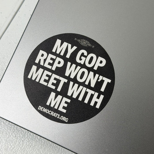 GOP Rep Won't Meet Sticker