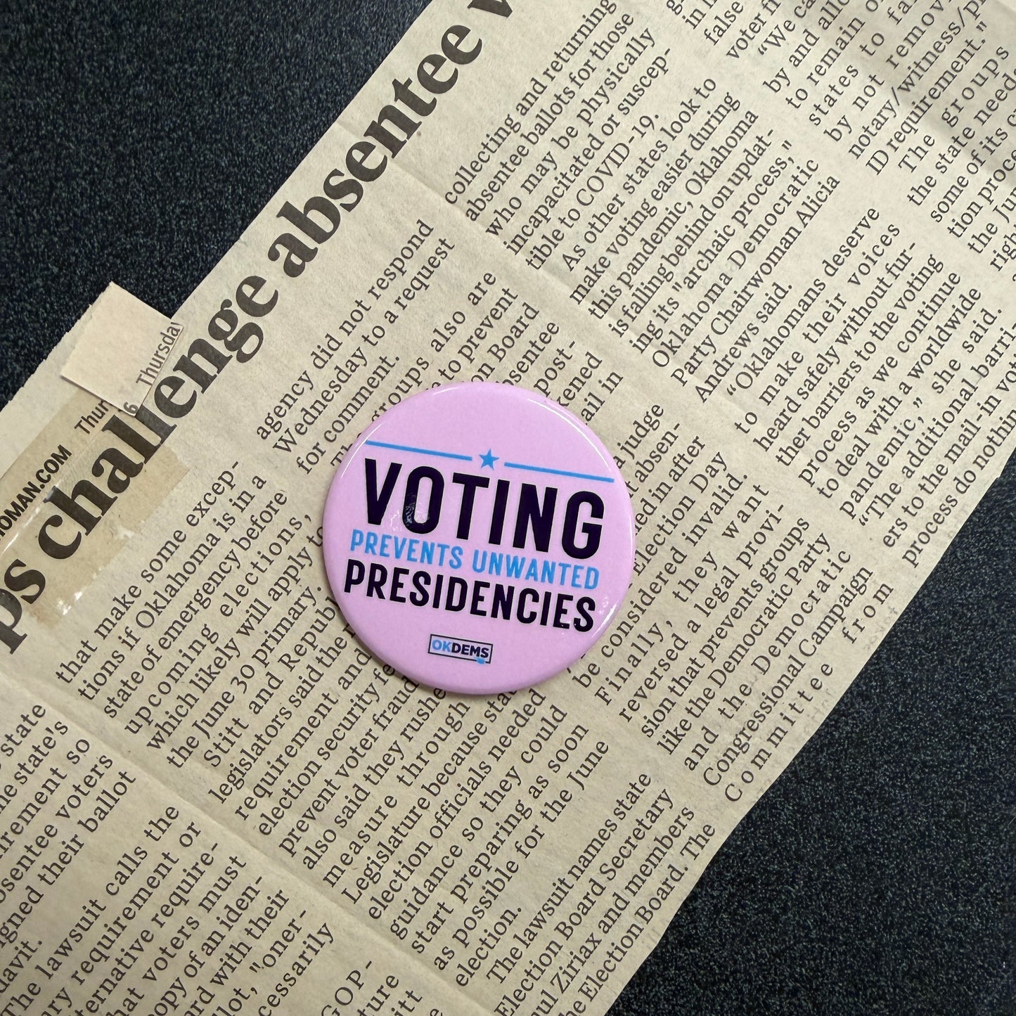 Unwanted Presidencies Button