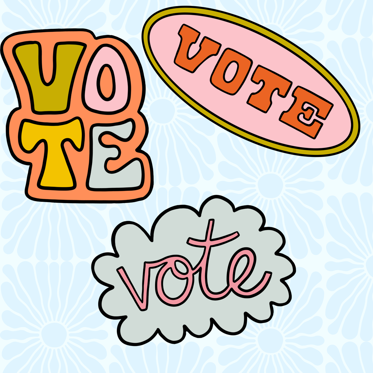 VOTE Stickers